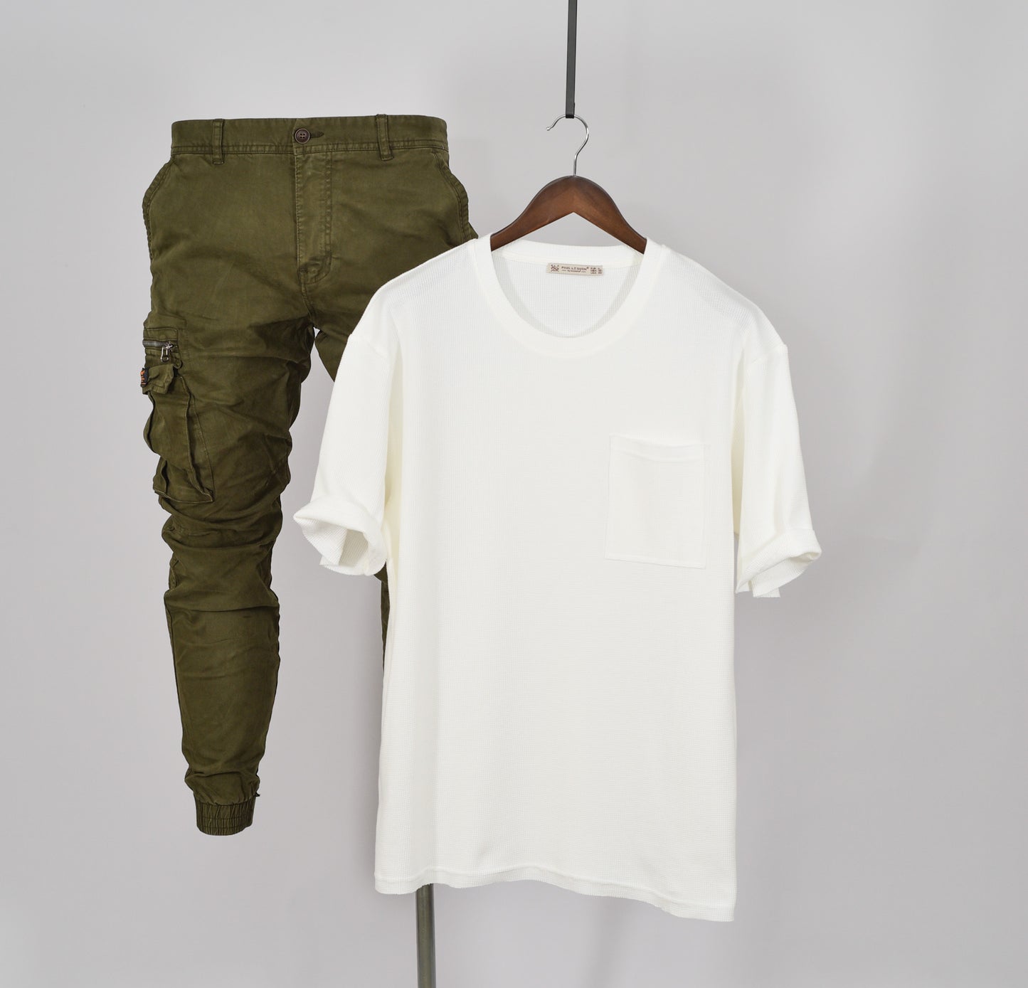 Paul LE Guen Solid Colour Pocket Patched Loose Fit Short Sleeve TSHIRT