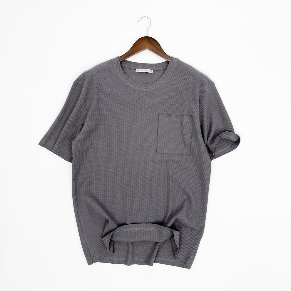 Paul LE Guen Solid Colour Pocket Patched Loose Fit Short Sleeve TSHIRT ...