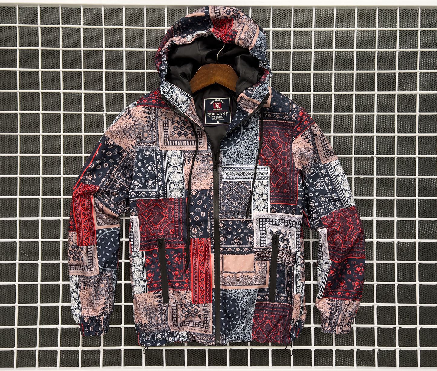 Bandana Patchwork Windbreaker Jacket
