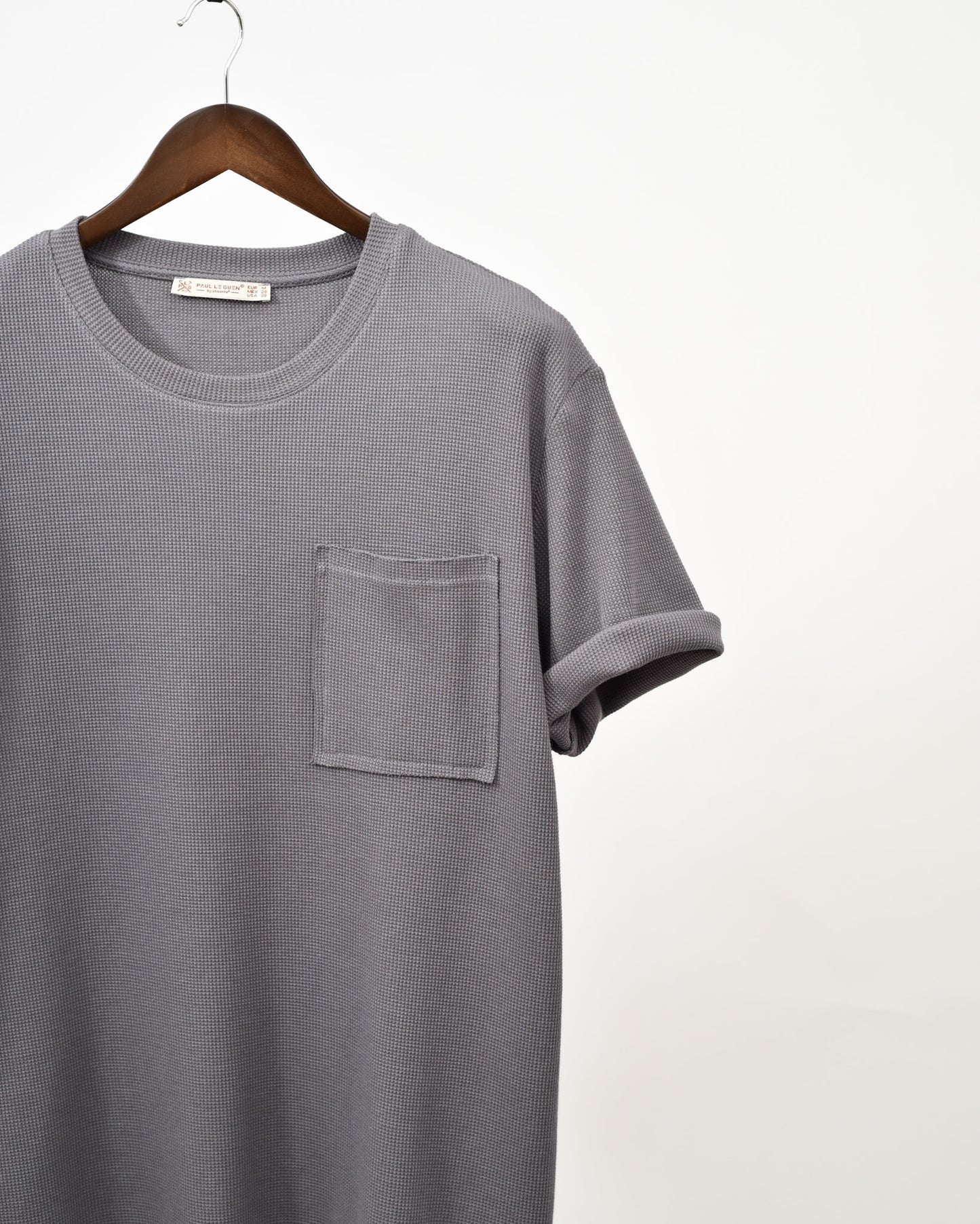 Paul LE Guen Solid Colour Pocket Patched Loose Fit Short Sleeve TSHIRT