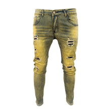 Load image into Gallery viewer, Dirty washed Distressed Fashion Skinny jeans
