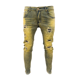 Dirty washed Distressed Fashion Skinny jeans