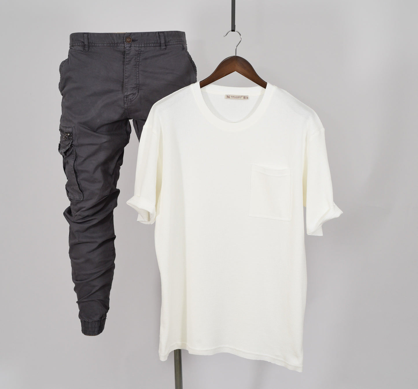 Paul LE Guen Solid Colour Pocket Patched Loose Fit Short Sleeve TSHIRT