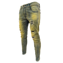 Load image into Gallery viewer, Dirty washed Distressed Fashion Skinny jeans
