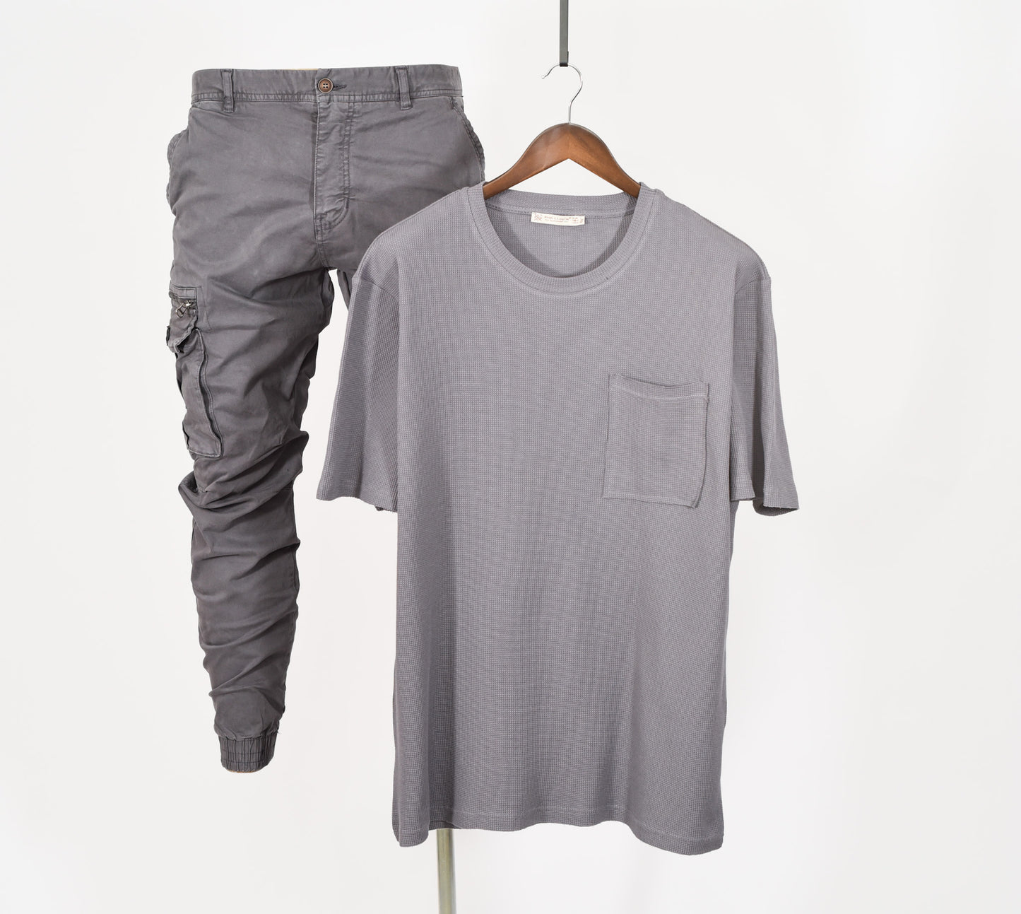 Paul LE Guen Solid Colour Pocket Patched Loose Fit Short Sleeve TSHIRT