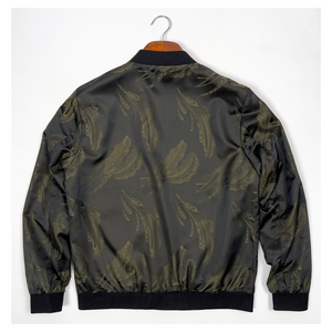 Feather Detailed Classic Bomber jacket
