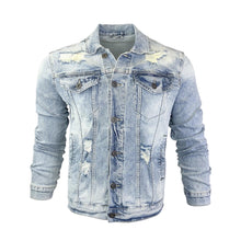Load image into Gallery viewer, Ripped denim jacket
