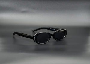 Rounded Retro Thick Rimmed Vintage Sunglasses