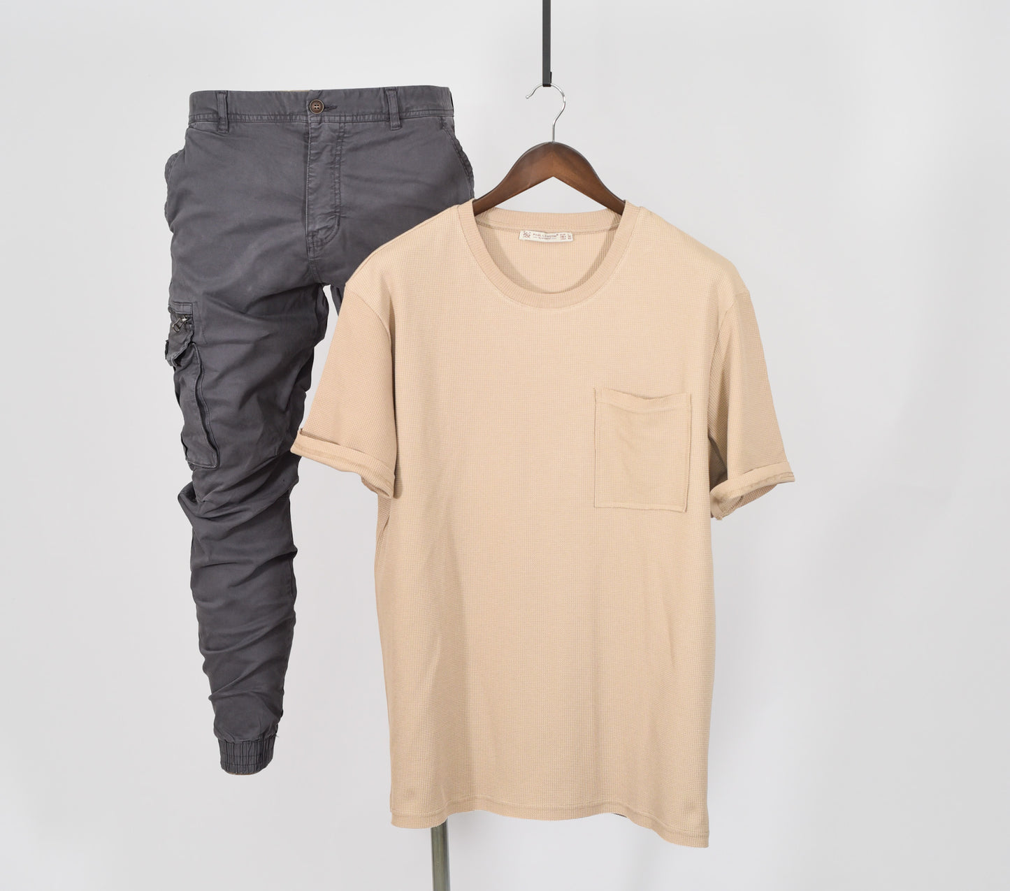 Paul LE Guen Solid Colour Pocket Patched Loose Fit Short Sleeve TSHIRT