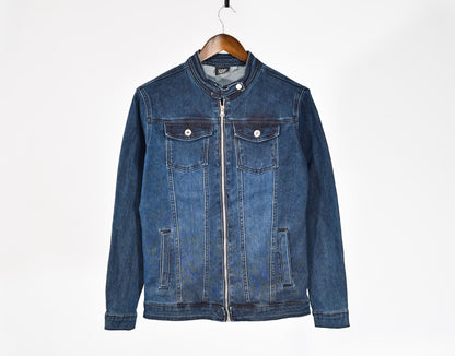 Men Moto Denim Jacket